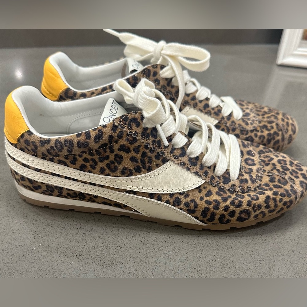 Oncept Essex Leopard Print Women's Sneakers with Cream Accent